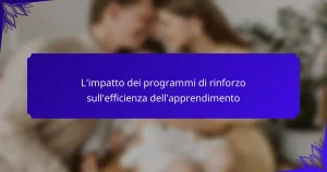 L’impatto dei programmi di rinforzo sull’efficienza dell’apprendimento